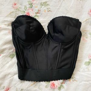 Black Bustier Vintage Corset